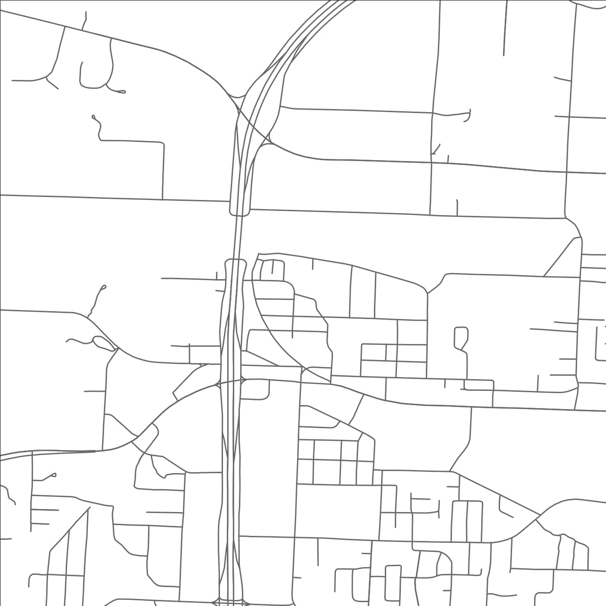 ROAD MAP OF DENISON, TEXAS BY MAPBAKES