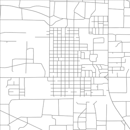 ROAD MAP OF DENVER CITY, TEXAS BY MAPBAKES