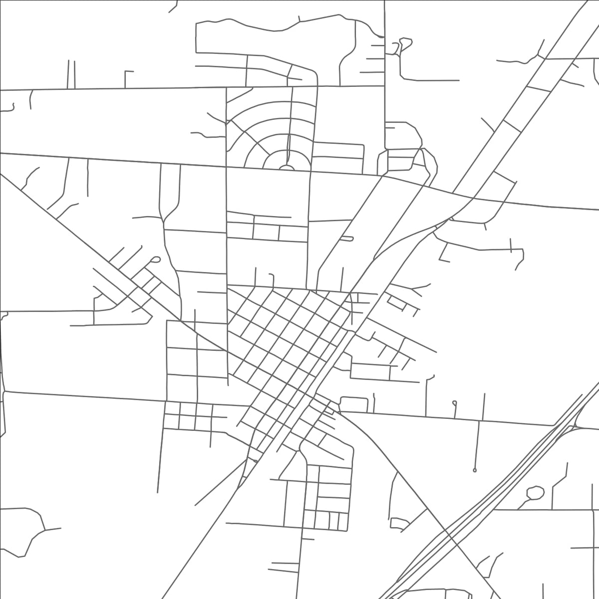 ROAD MAP OF DEVINE, TEXAS BY MAPBAKES