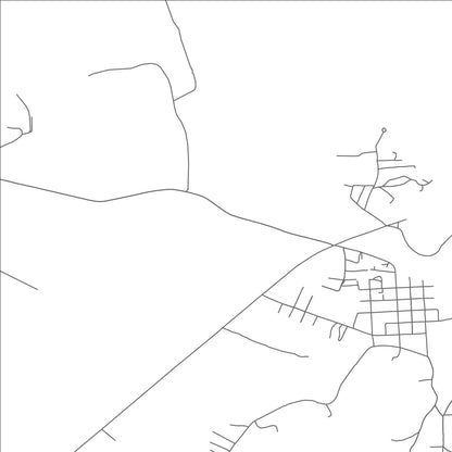 ROAD MAP OF DEWEYVILLE, TEXAS BY MAPBAKES