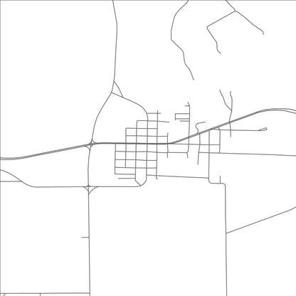 ROAD MAP OF DICKENS, TEXAS BY MAPBAKES