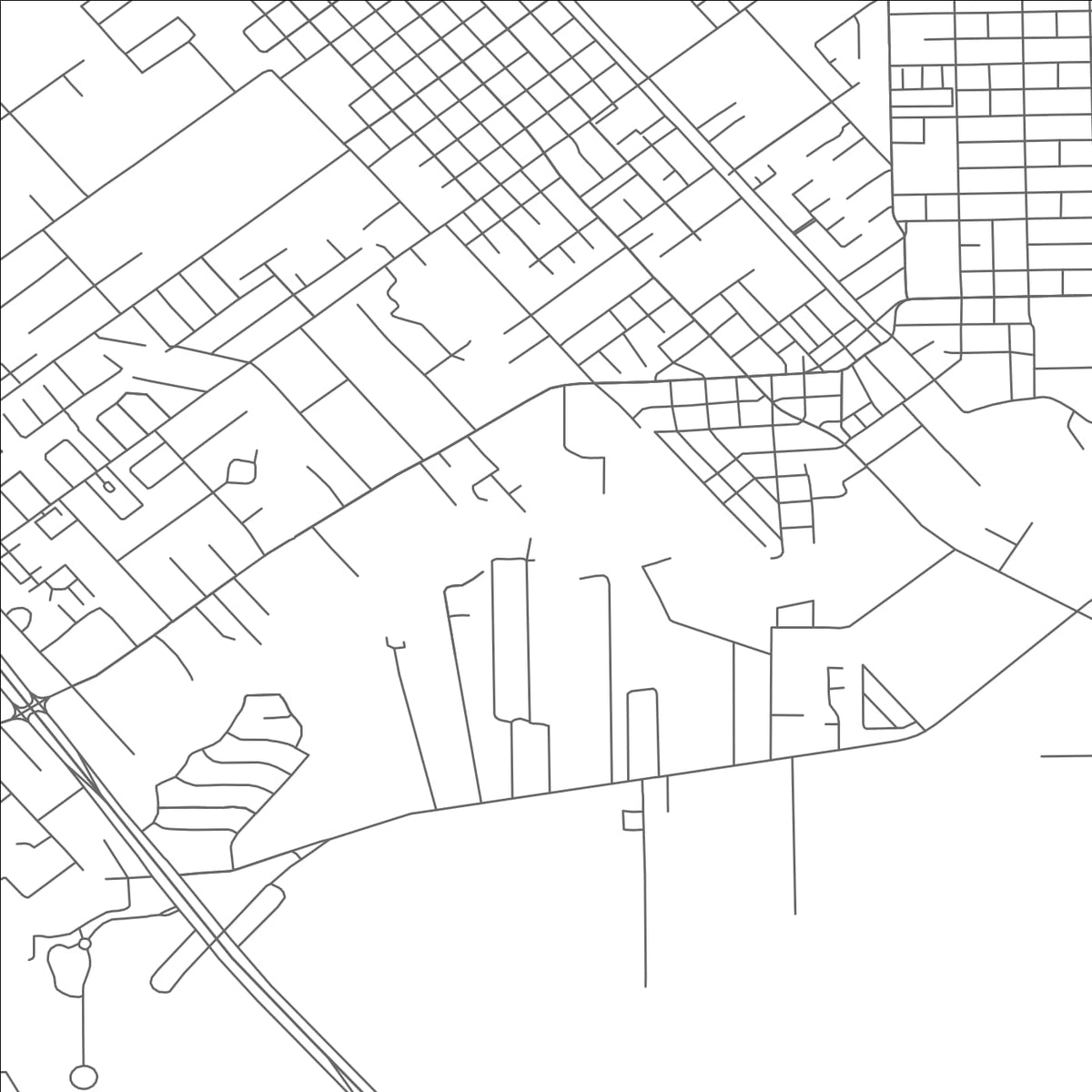 ROAD MAP OF DICKINSON, TEXAS BY MAPBAKES