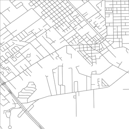 ROAD MAP OF DICKINSON, TEXAS BY MAPBAKES