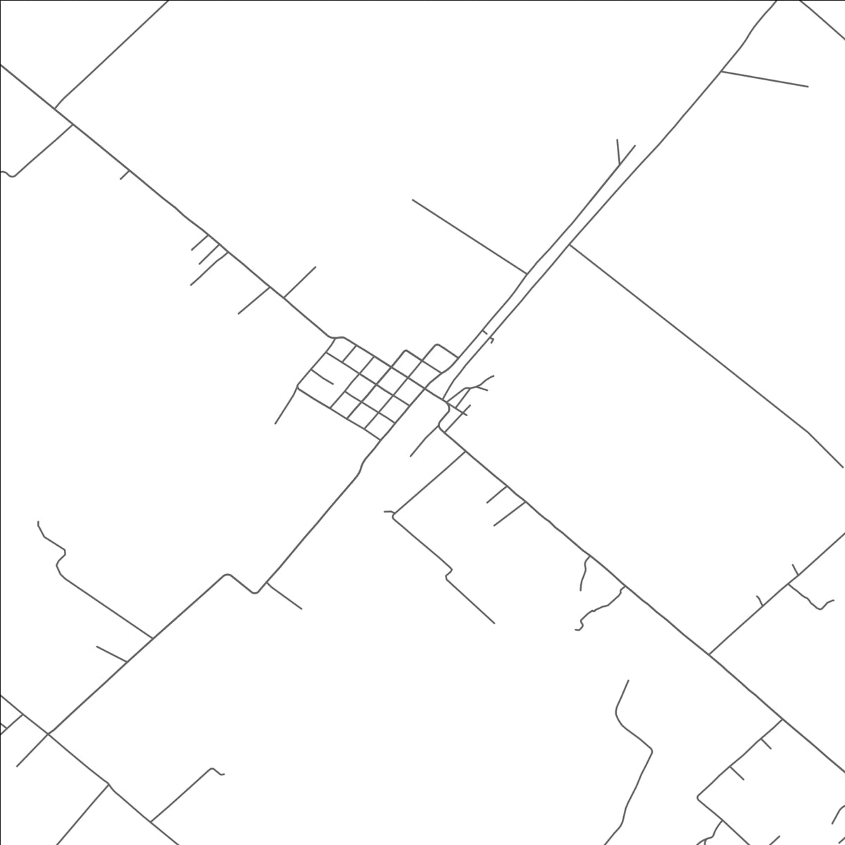 ROAD MAP OF DIME BOX, TEXAS BY MAPBAKES