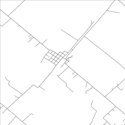 ROAD MAP OF DIME BOX, TEXAS BY MAPBAKES