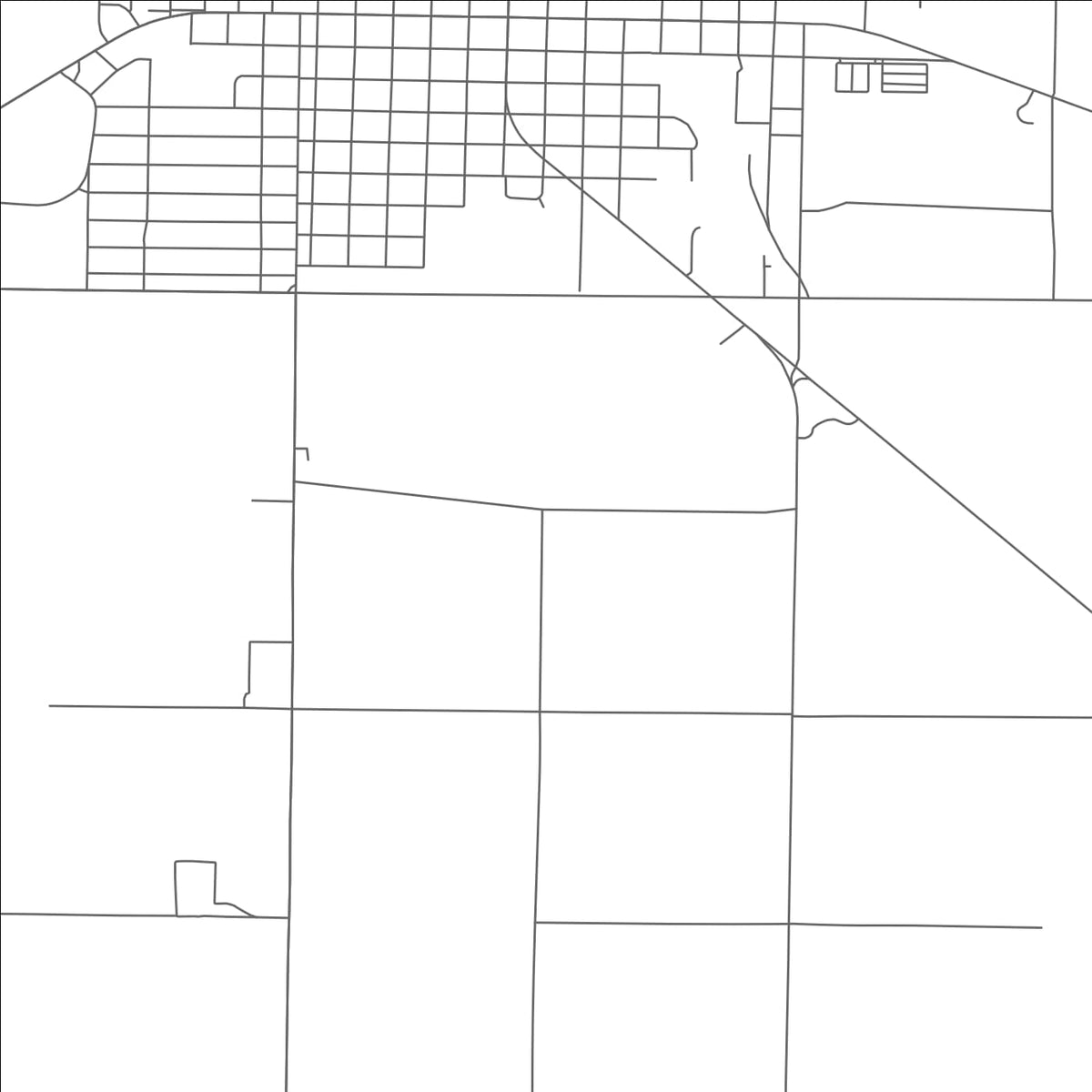 ROAD MAP OF DIMMITT, TEXAS BY MAPBAKES