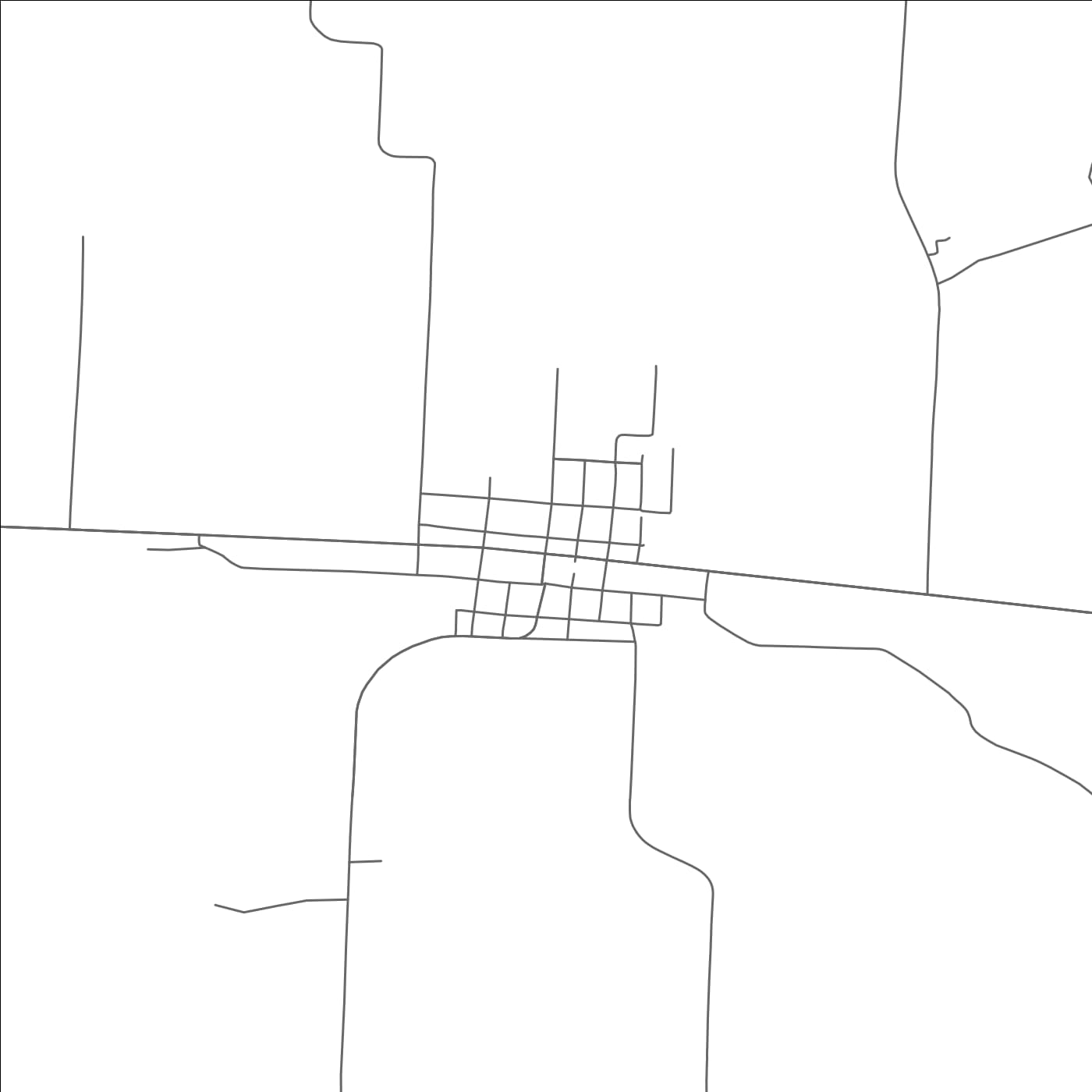 ROAD MAP OF DODD CITY, TEXAS BY MAPBAKES