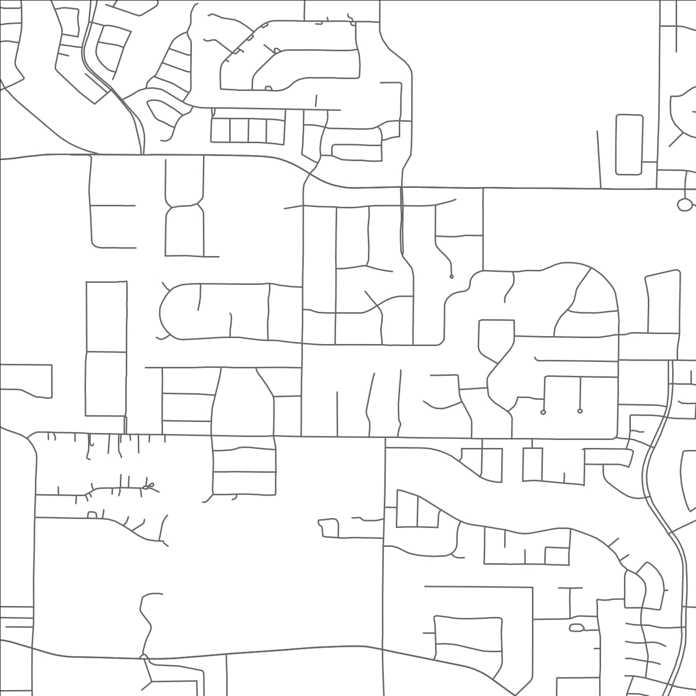 ROAD MAP OF DOUBLE OAK, TEXAS BY MAPBAKES