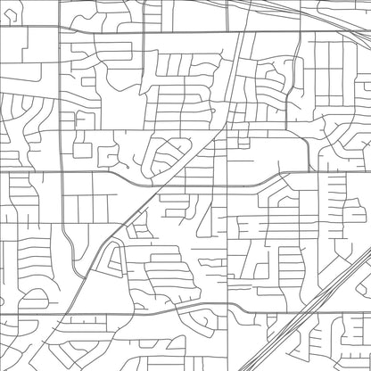 ROAD MAP OF DUNCANVILLE, TEXAS BY MAPBAKES