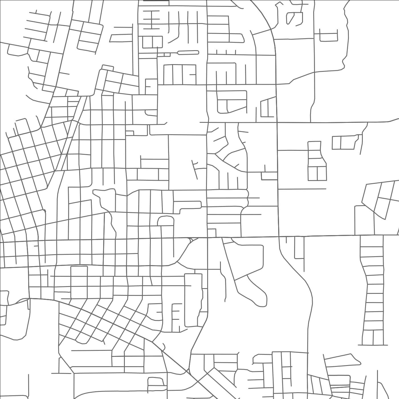 ROAD MAP OF EAGLE PASS, TEXAS BY MAPBAKES