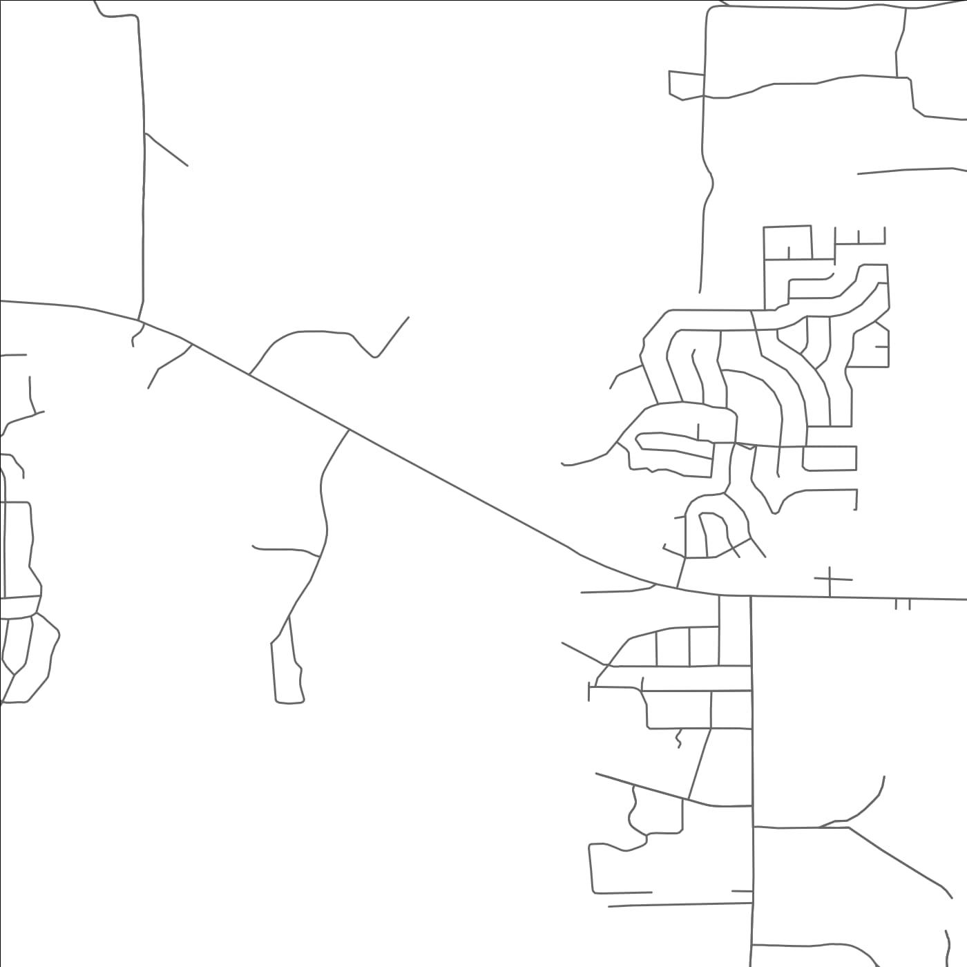 ROAD MAP OF EAST TAWAKONI, TEXAS BY MAPBAKES