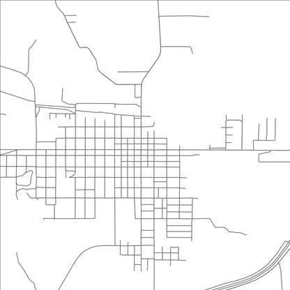 ROAD MAP OF EASTLAND, TEXAS BY MAPBAKES