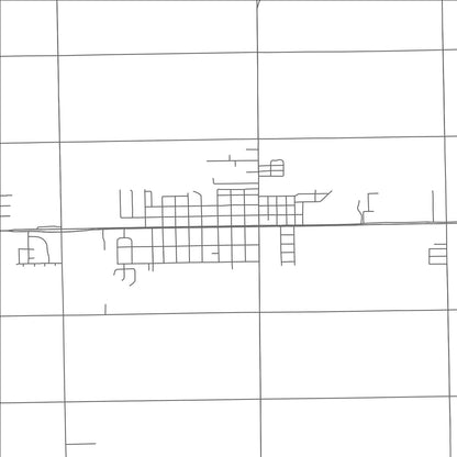 ROAD MAP OF EDCOUCH, TEXAS BY MAPBAKES