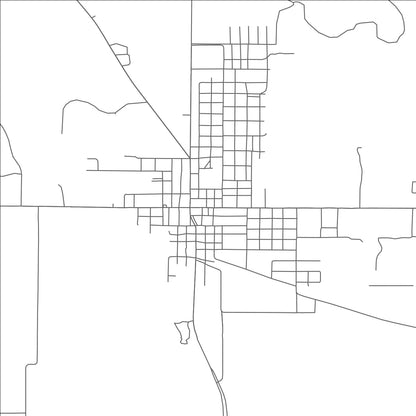 ROAD MAP OF EDEN, TEXAS BY MAPBAKES