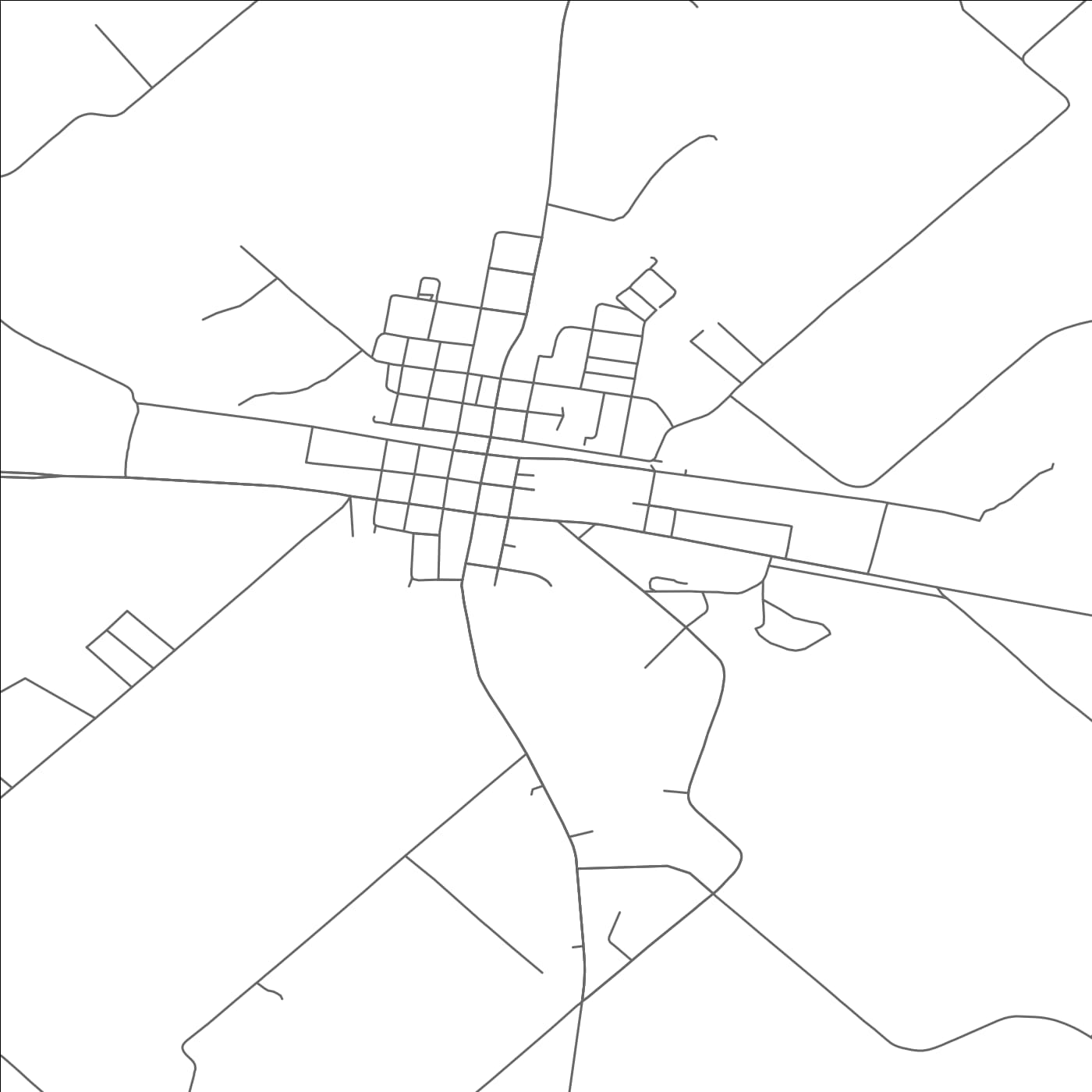 ROAD MAP OF EDGEWOOD, TEXAS BY MAPBAKES