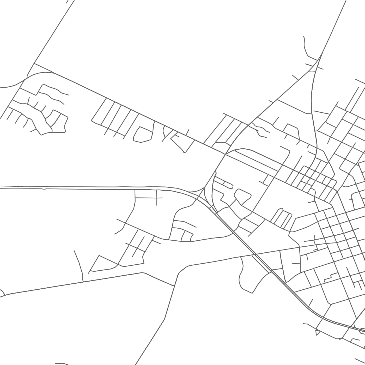 ROAD MAP OF ELGIN, TEXAS BY MAPBAKES