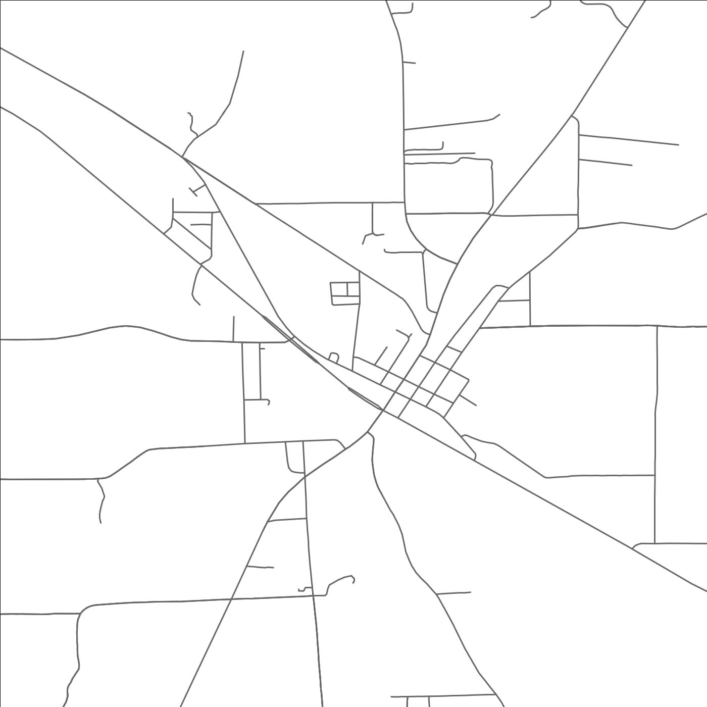 ROAD MAP OF EMORY, TEXAS BY MAPBAKES