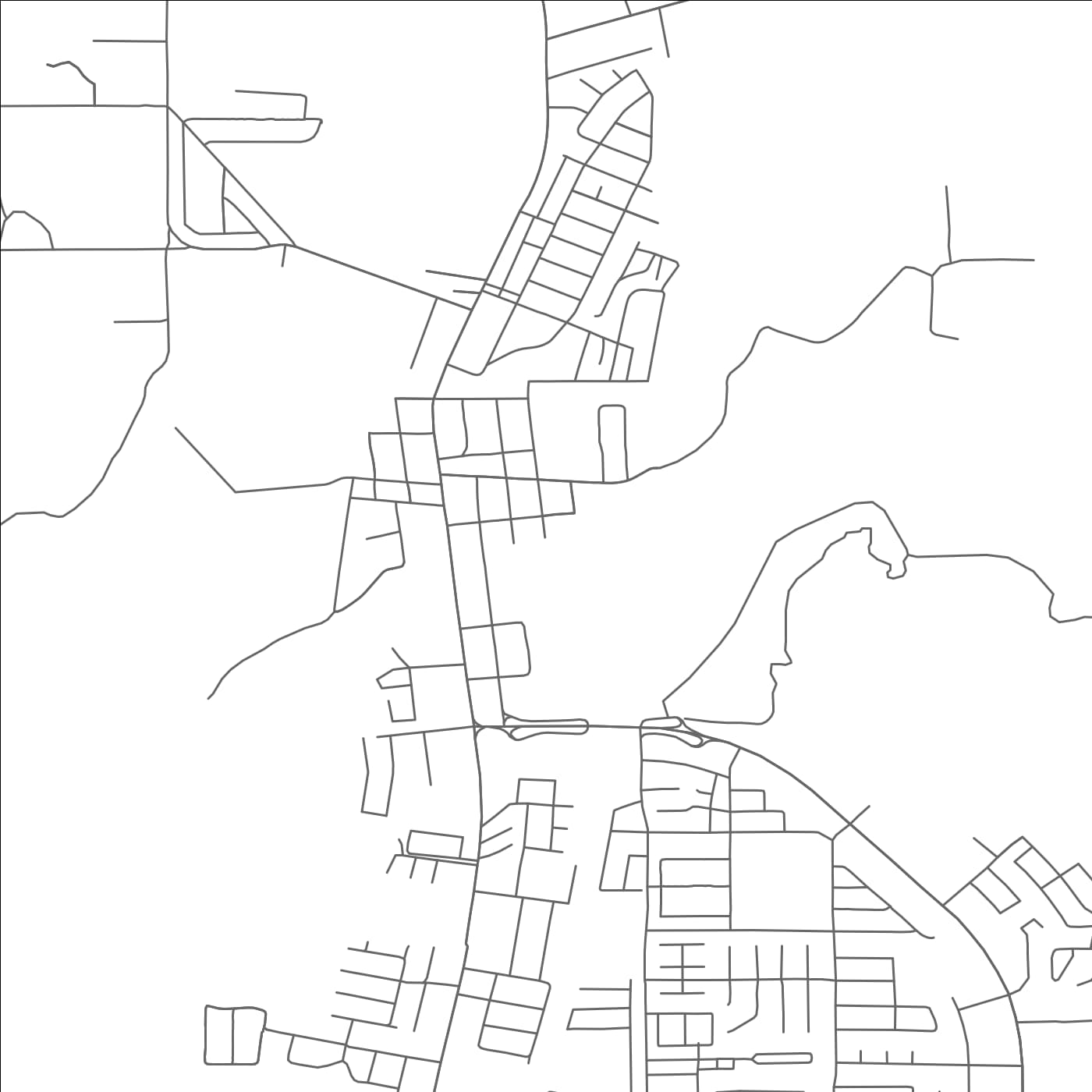 ROAD MAP OF FABRICA, TEXAS BY MAPBAKES