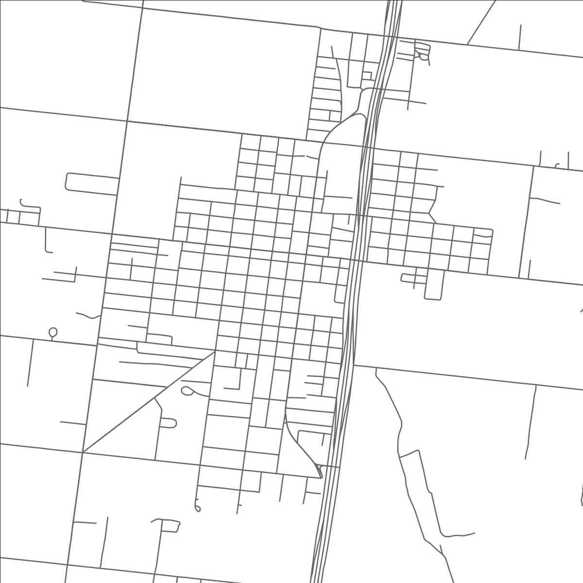 ROAD MAP OF FALFURRIAS, TEXAS BY MAPBAKES