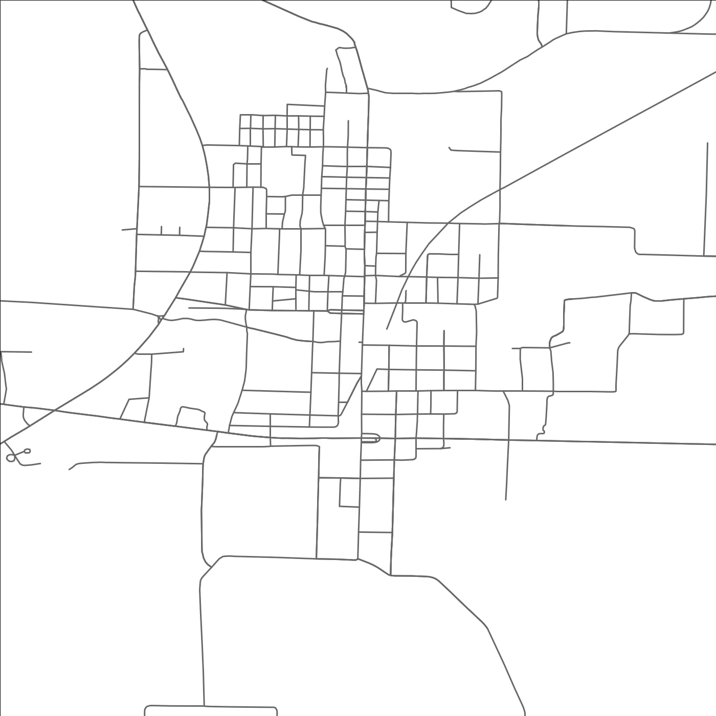 ROAD MAP OF FARMERSVILLE, TEXAS BY MAPBAKES