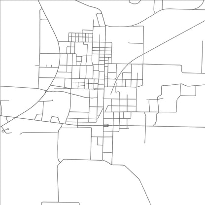 ROAD MAP OF FARMERSVILLE, TEXAS BY MAPBAKES