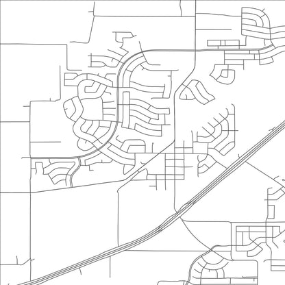 ROAD MAP OF FATE, TEXAS BY MAPBAKES