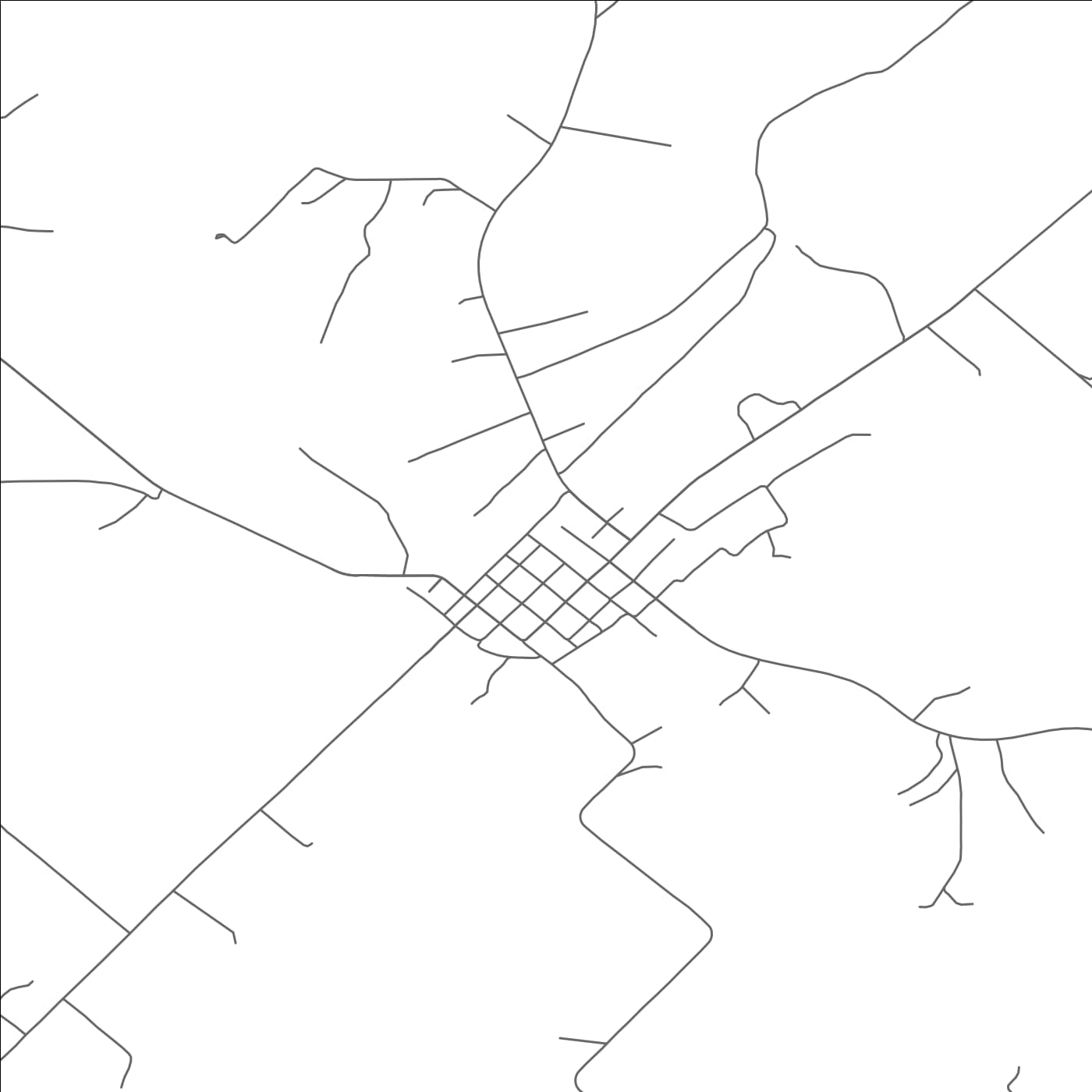 ROAD MAP OF FAYETTEVILLE, TEXAS BY MAPBAKES