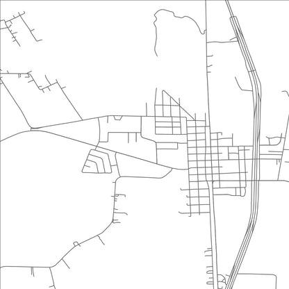 ROAD MAP OF FERRIS, TEXAS BY MAPBAKES