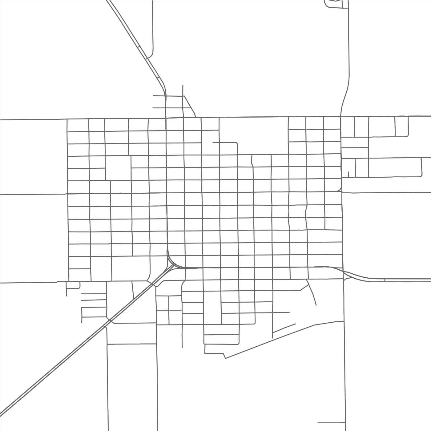 ROAD MAP OF FLOYDADA, TEXAS BY MAPBAKES