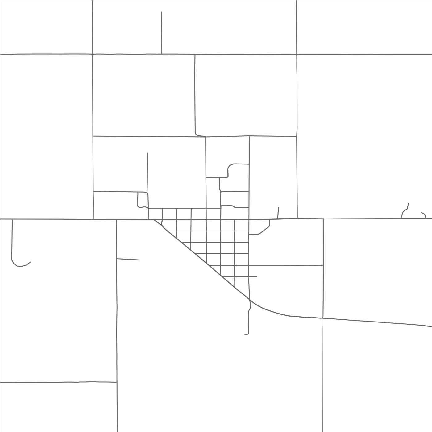 ROAD MAP OF FOLLETT, TEXAS BY MAPBAKES