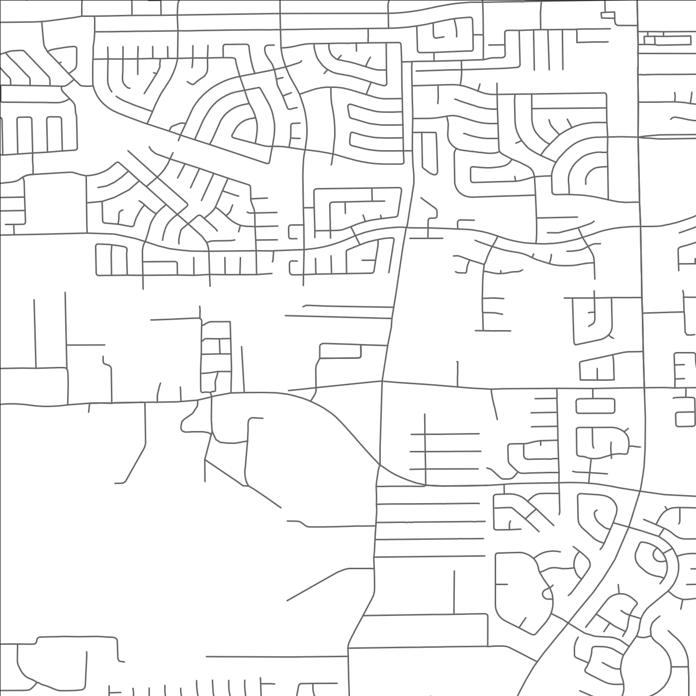 ROAD MAP OF FOUR CORNERS, TEXAS BY MAPBAKES