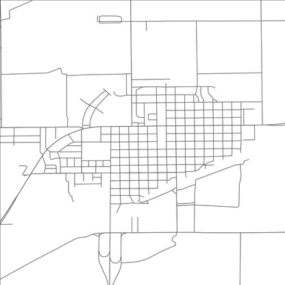 ROAD MAP OF FRIONA, TEXAS BY MAPBAKES