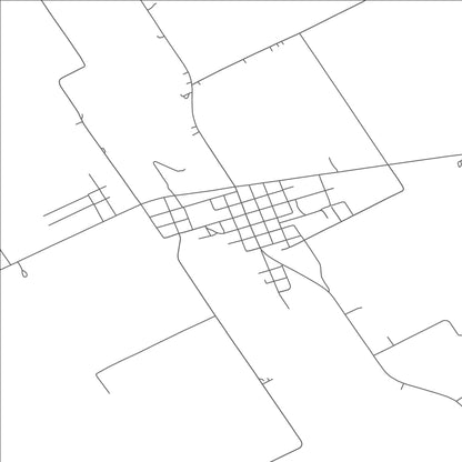 ROAD MAP OF FROST, TEXAS BY MAPBAKES