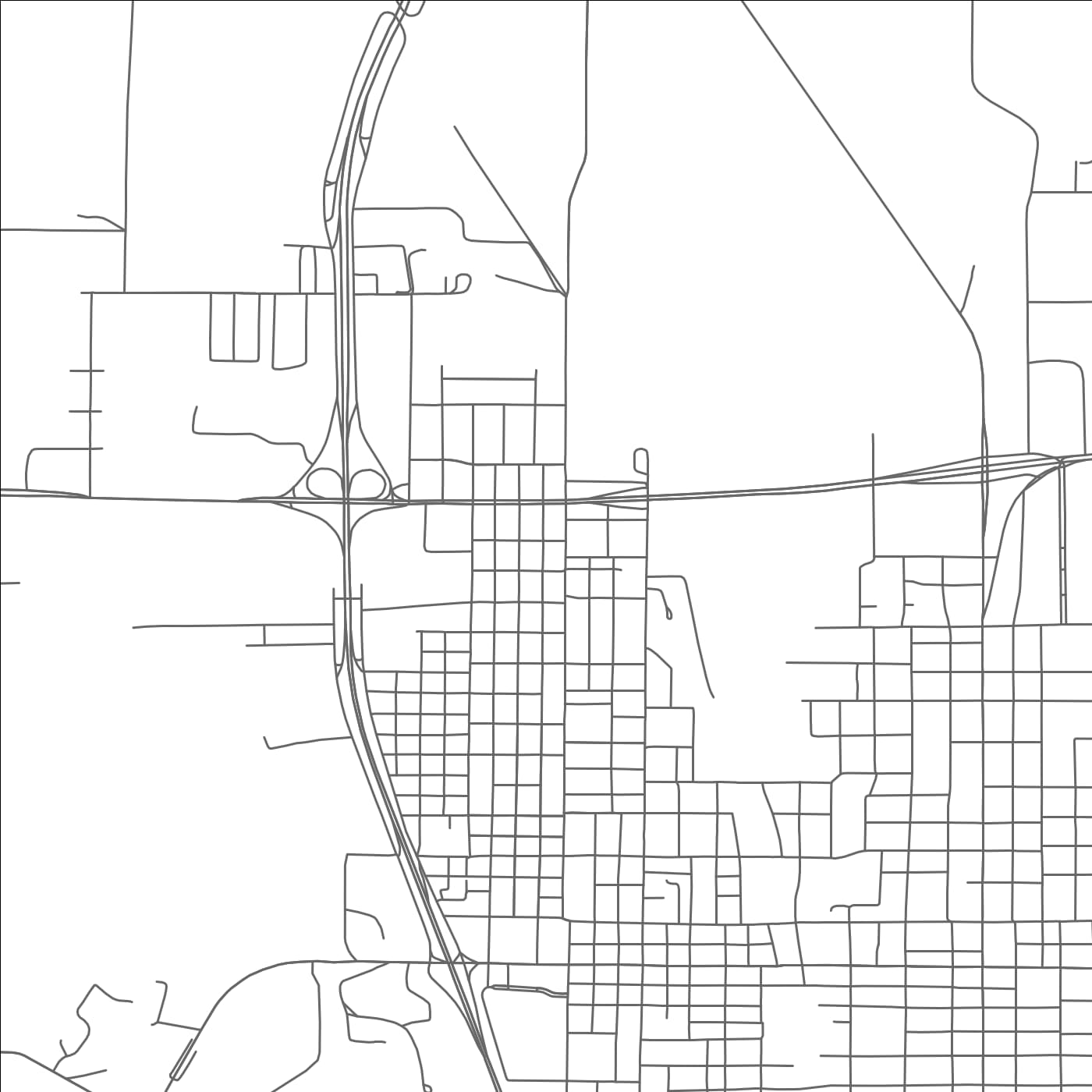 ROAD MAP OF GAINESVILLE, TEXAS BY MAPBAKES