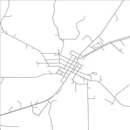 ROAD MAP OF GARRISON, TEXAS BY MAPBAKES