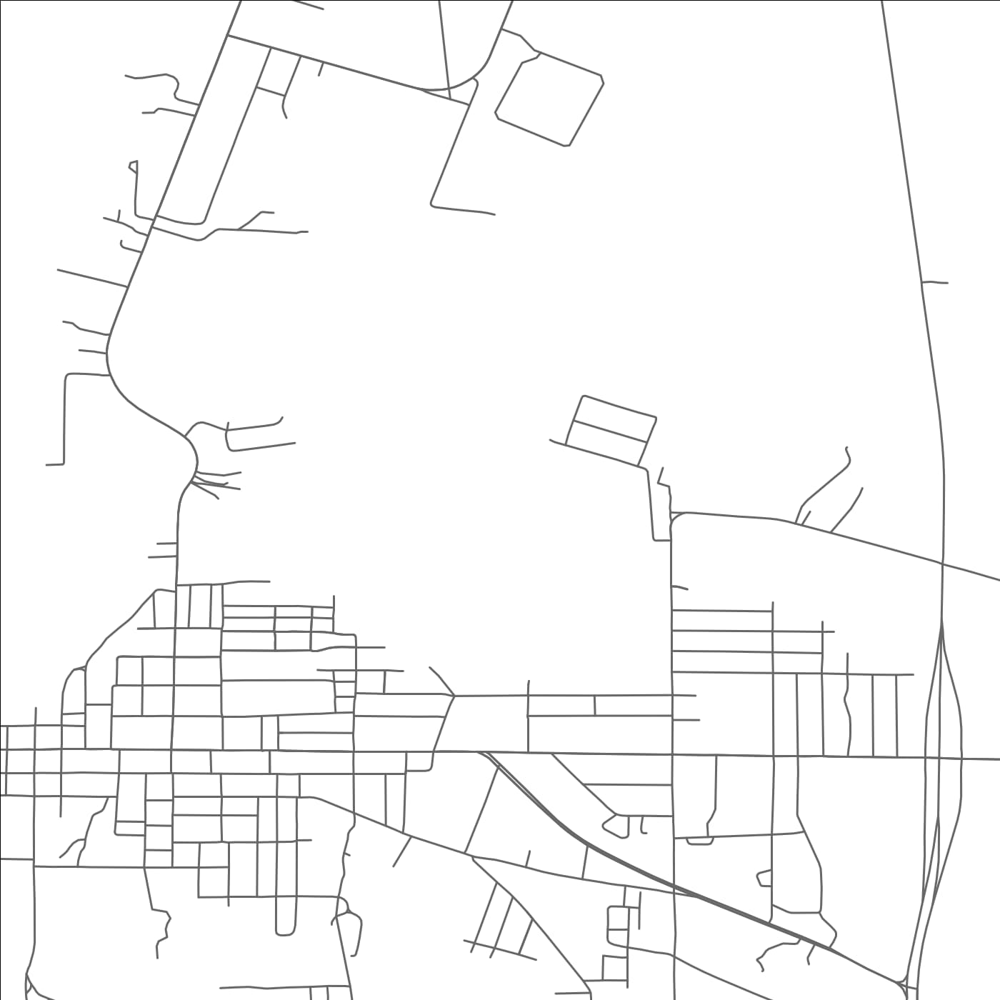 ROAD MAP OF GATESVILLE, TEXAS BY MAPBAKES