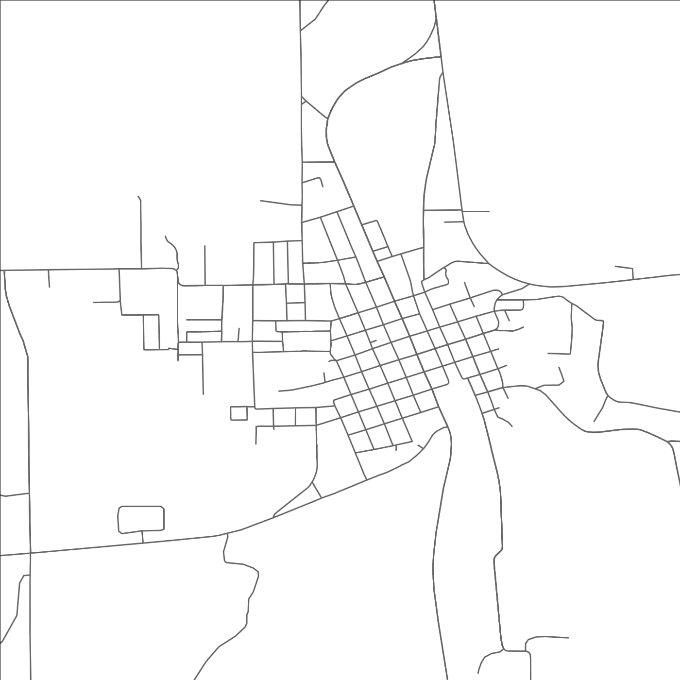 ROAD MAP OF GOLDTHWAITE, TEXAS BY MAPBAKES