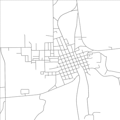 ROAD MAP OF GOLDTHWAITE, TEXAS BY MAPBAKES