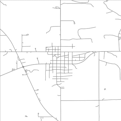 ROAD MAP OF GRAFORD, TEXAS BY MAPBAKES