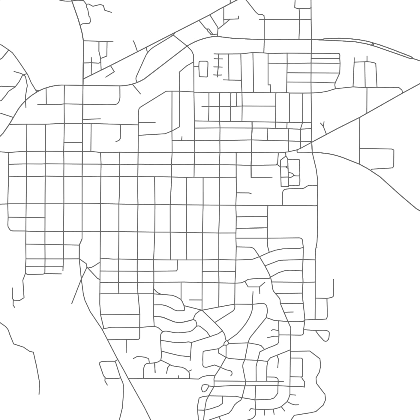 ROAD MAP OF GRAHAM, TEXAS BY MAPBAKES