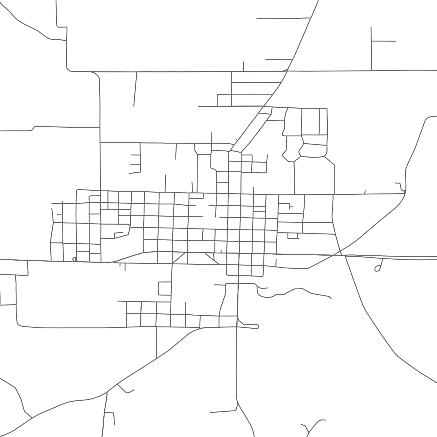 ROAD MAP OF GRAND SALINE, TEXAS BY MAPBAKES