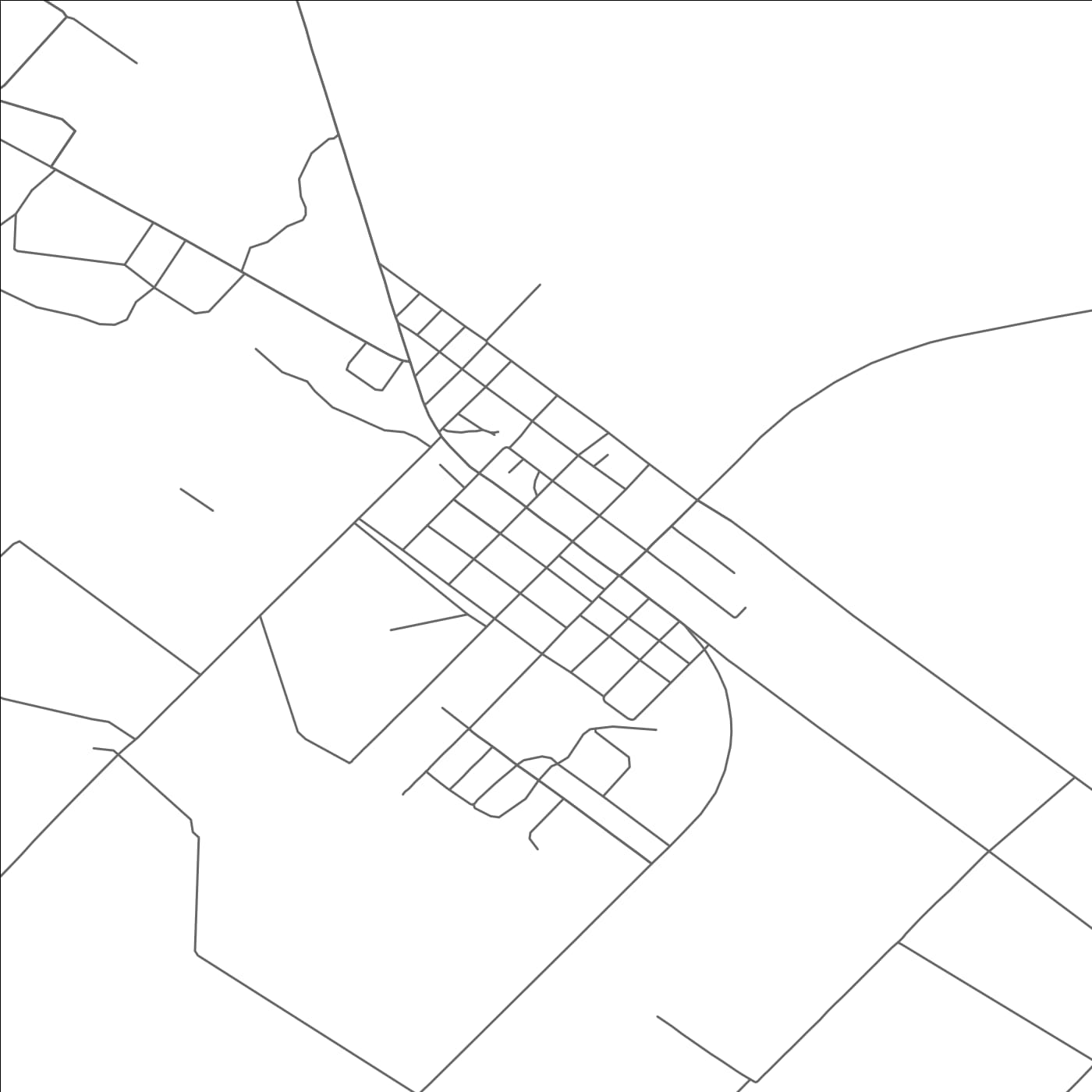 ROAD MAP OF GRANDFALLS, TEXAS BY MAPBAKES