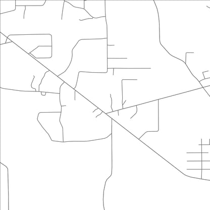 ROAD MAP OF GRANGERLAND, TEXAS BY MAPBAKES