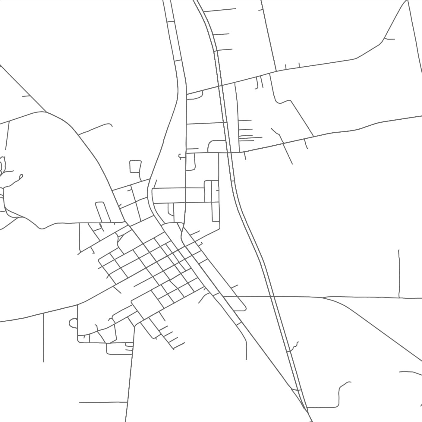 ROAD MAP OF GRAPELAND, TEXAS BY MAPBAKES