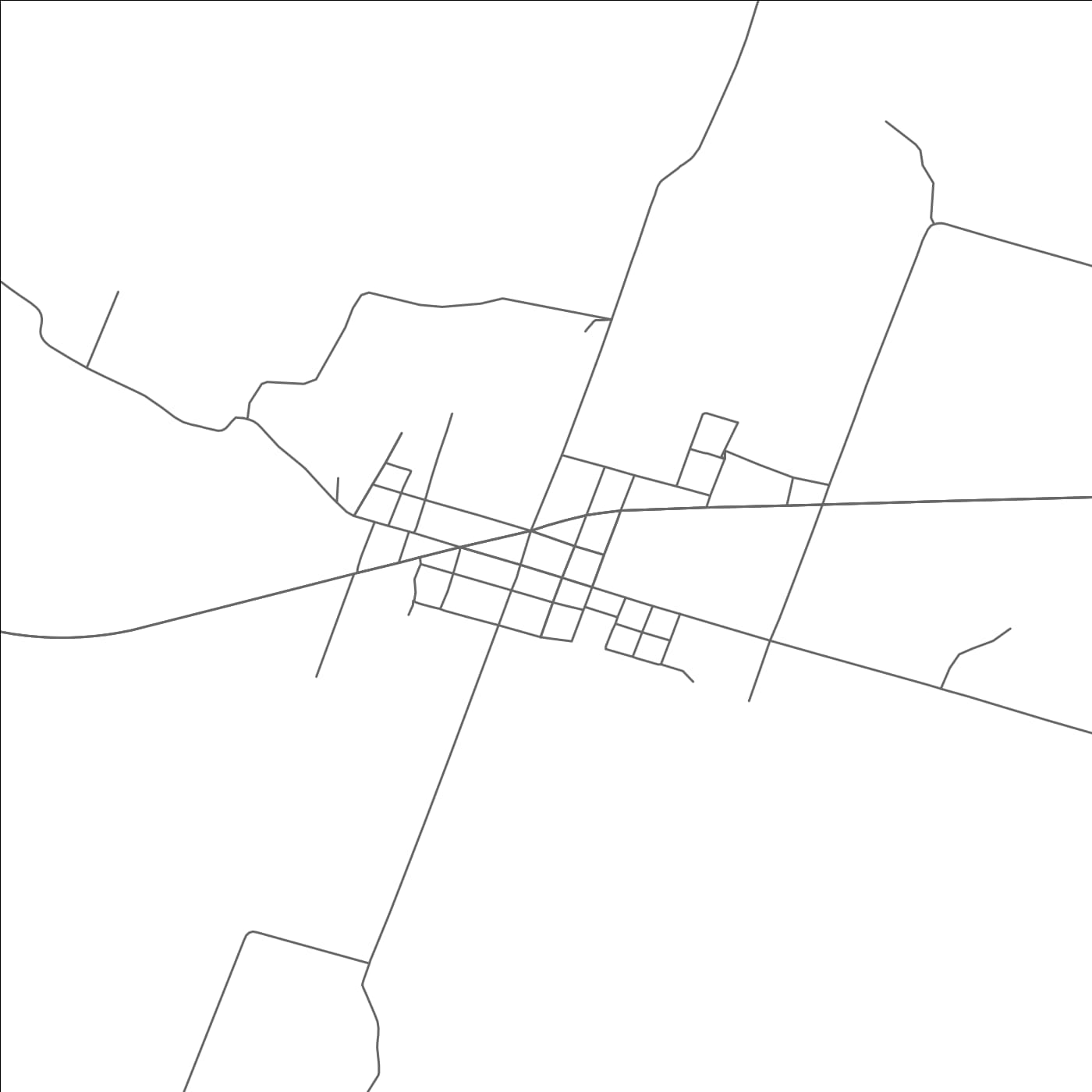 ROAD MAP OF GUSTINE, TEXAS BY MAPBAKES