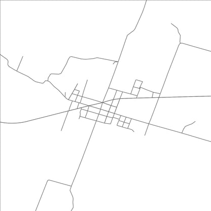 ROAD MAP OF GUSTINE, TEXAS BY MAPBAKES