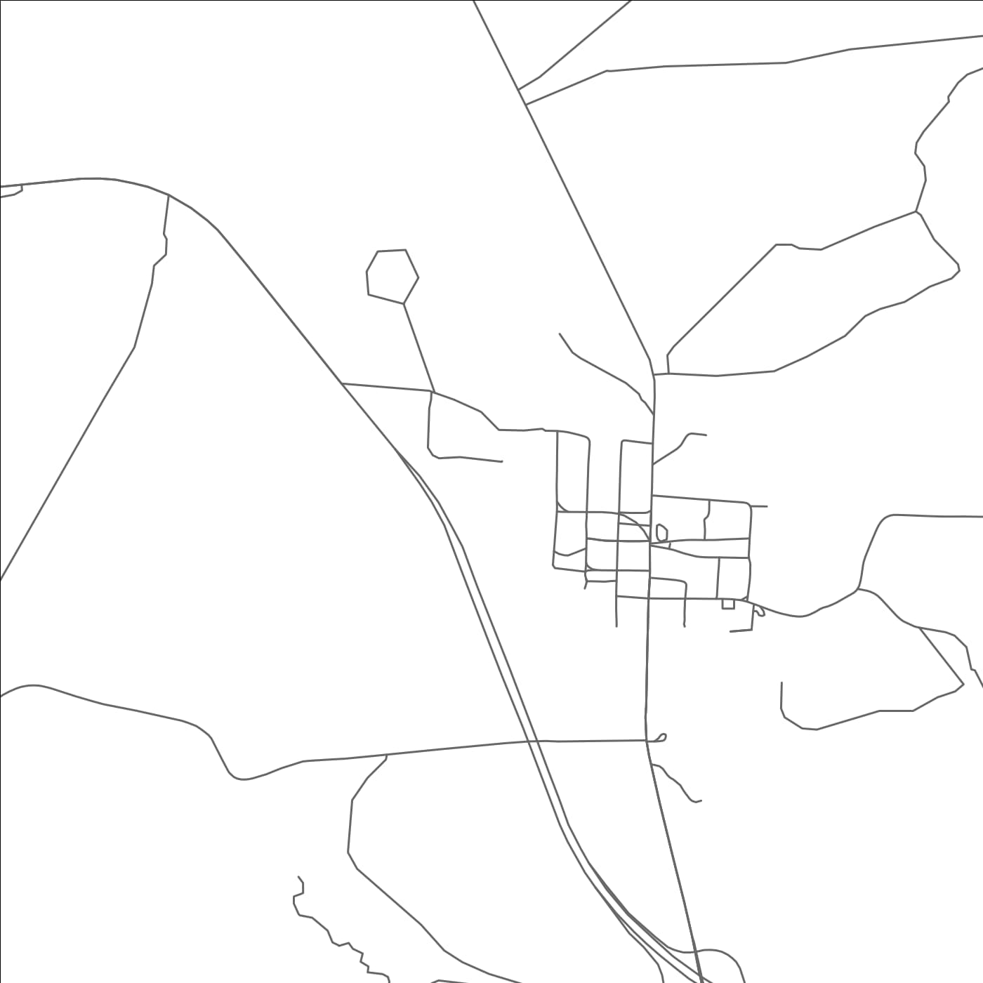 ROAD MAP OF GUTHRIE, TEXAS BY MAPBAKES