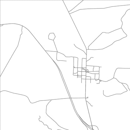 ROAD MAP OF GUTHRIE, TEXAS BY MAPBAKES