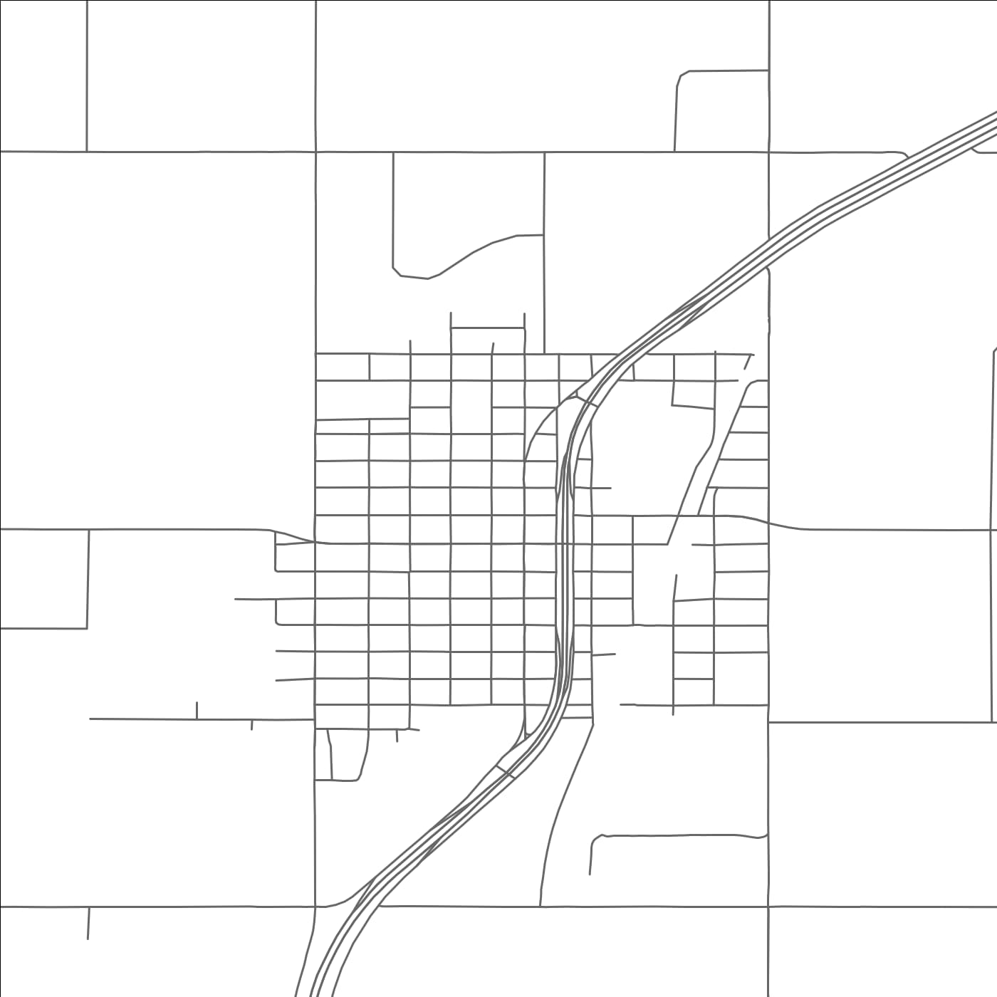 ROAD MAP OF HALE CENTER, TEXAS BY MAPBAKES