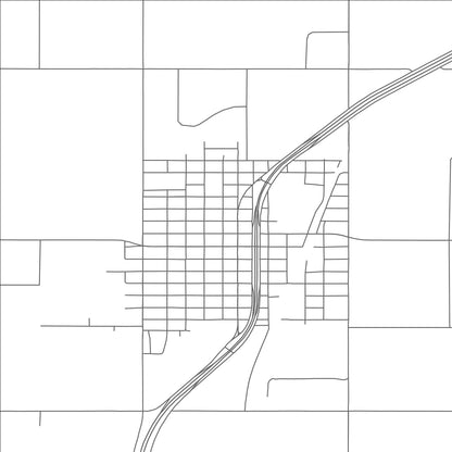 ROAD MAP OF HALE CENTER, TEXAS BY MAPBAKES